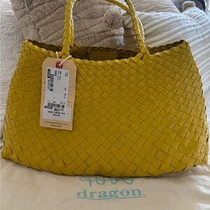 Dragon Diffusion Santa Croce Big yellow Bag NWT SOLD OUT 2026 Pantone color !!!